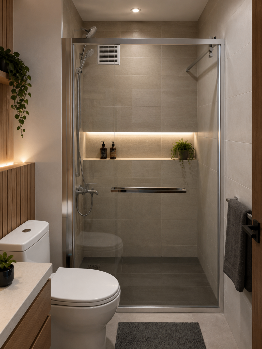 Paroi de douche Lugano Chromé — Aqua Baño Tétouan & Tanger